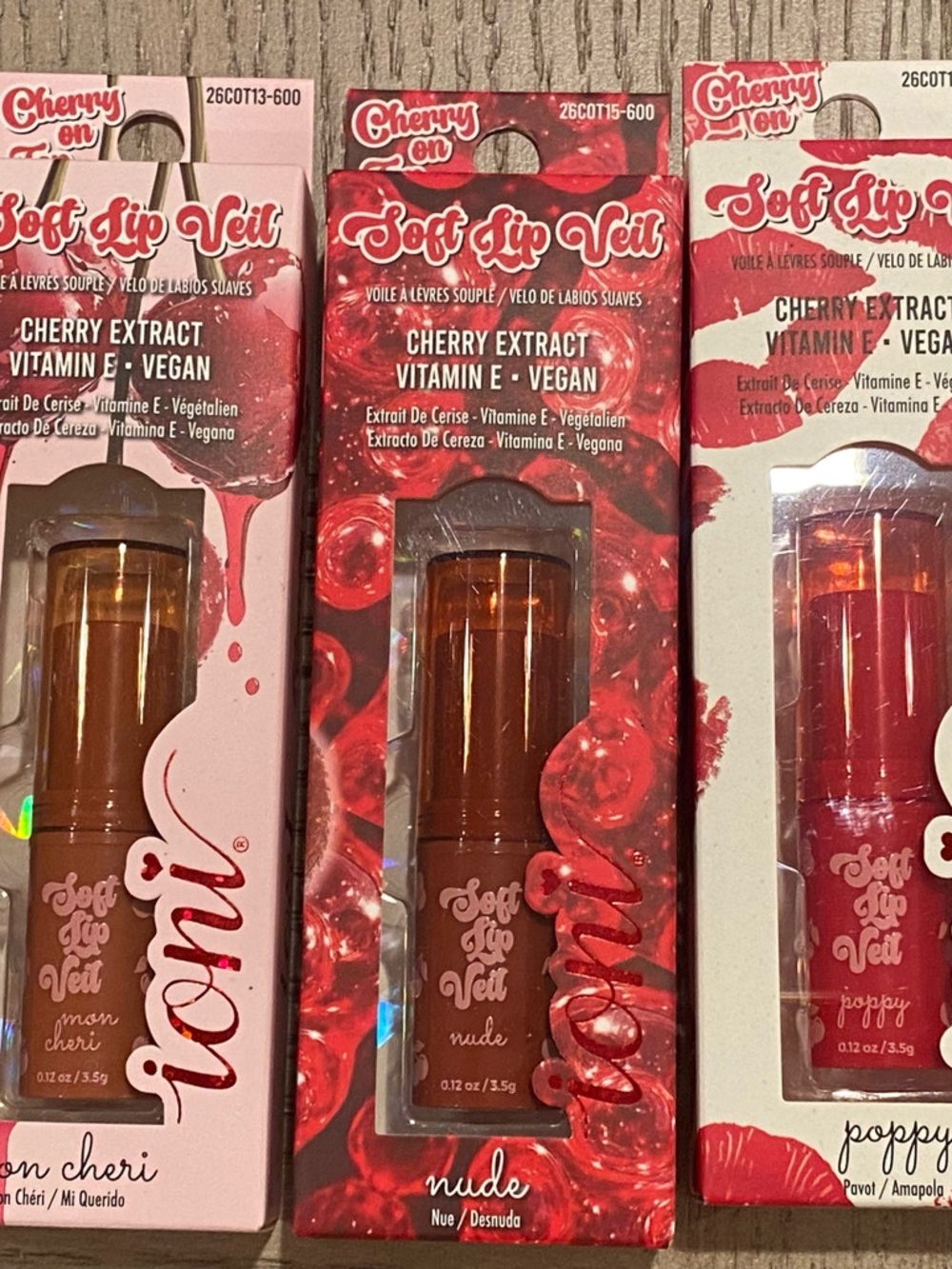Soft Lip Veil Cherry ioni cosmetics cherry on top soft lip veil lot of 3